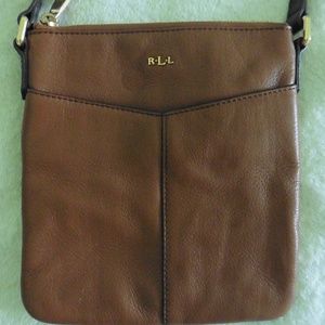 new Ralph Lauren brown leather bag
